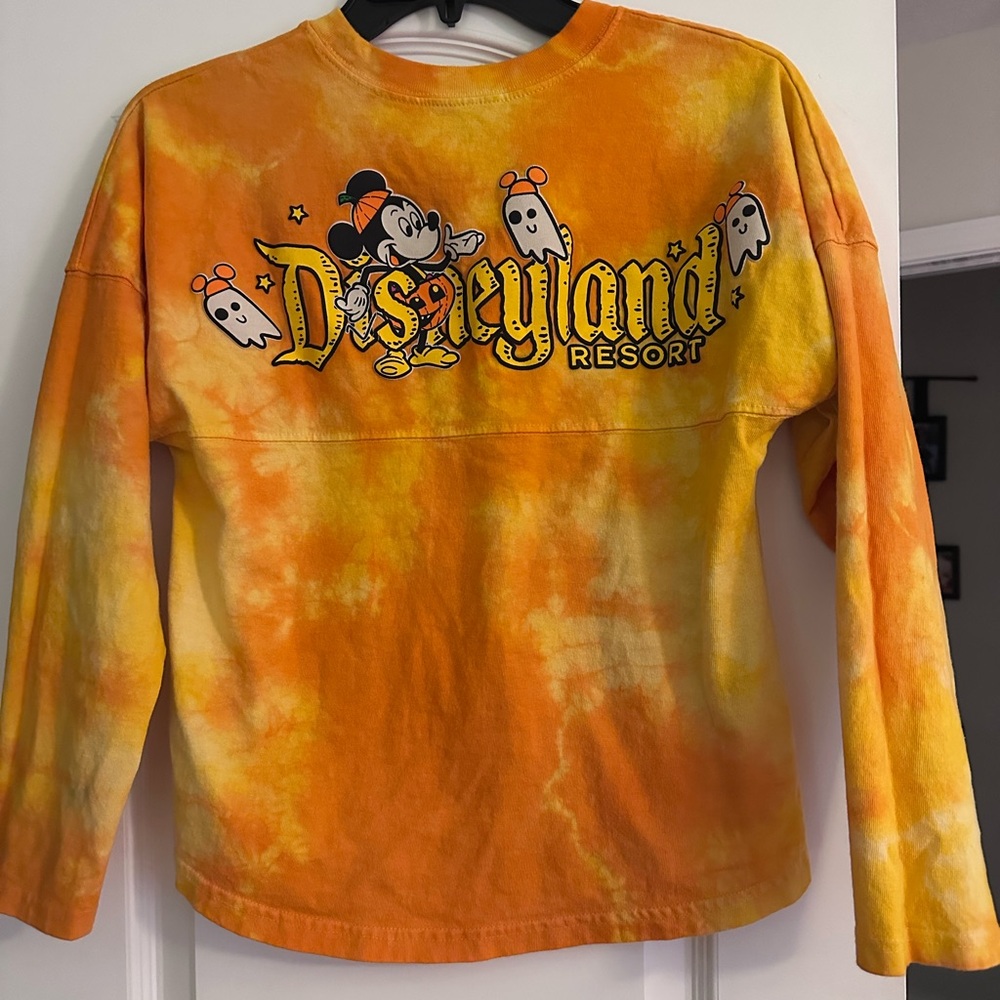 Disneyland Resort Orange Tie-Dye Long Sleeve Shirt